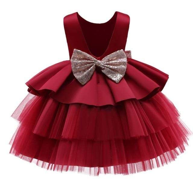 Toddler Girl Party Dress - Momorii Big Bow Dress, Girls Baptism Dress, Baby Girl Princess Dresses, Princess Tutu Dress, Girls Lace Dress, Prom Ball Gown, Wedding Flower Girl Dresses, Baptism Dress, Wedding Dresses For Girls