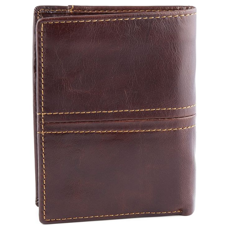 * 100% leather product
 * Removable ID pass
 * Spacious money/card organiser Money Card, Slim Leather Wallet, Money Cards, Welcome To The Family, Card Organizer, Mocha Brown, Jewelry For Men, Pierre Cardin, Functional Design