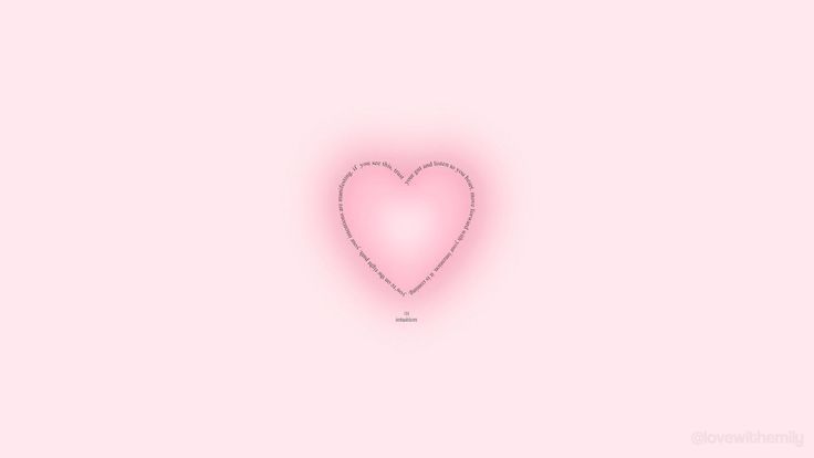 a pink heart on a light pink background