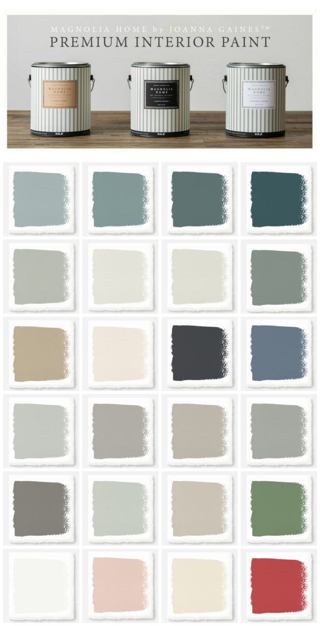 some paint colors that are different from each other