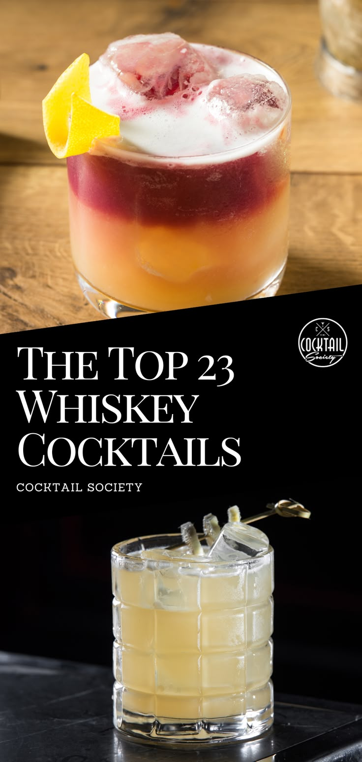 the top 3 whiskey cocktails