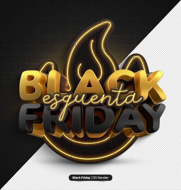 black friday sale banner with gold lettering