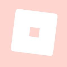 a white square on a pink background