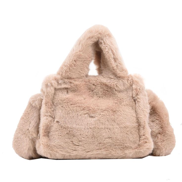 PRICES MAY VARY. 🌎 Material: The fluffy tote bag is made of high-quality fur material and polyester lining, with thick and fluffy plush, soft and comfortable feel, and stylish and cute appearance. 🌎 Size: This fuzzy purse size is 21*9*16cm/8.27*3.54*6.3in. small size, enough capacity to store your mobile phone, wallet, headphones, keys, cosmetics and other essential items when going out. 🌎 Construction: The fuzzy tote bag adopts a magnetic closure method, which is easy to open or close. Equip Fluffy Bag, Faux Fur Bag, Wool Bags, Daily Bag, Fur Bag, Leather Patchwork, Cheap Handbags, Woman Bags Handbags, Types Of Bag