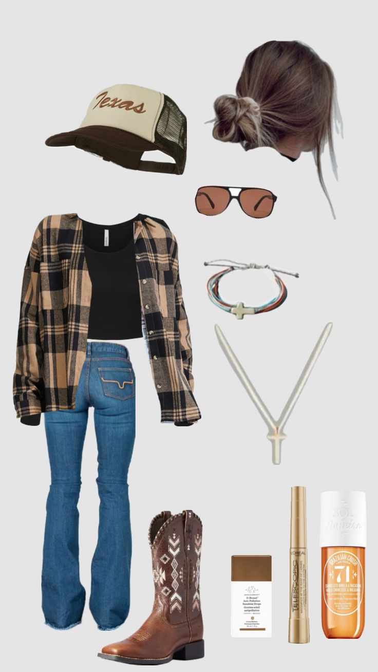 #country #countryfit #westernaesthetic Outfit Ideas Country Girl, Country Outfits For Work, Dress And Country Boots Outfit, Country Basic Outfits, Country Life Outfits, Cute Southern Outfits Country Style, Country Outfit Layout, Country Vibe Outfits, Woman Country Outfits