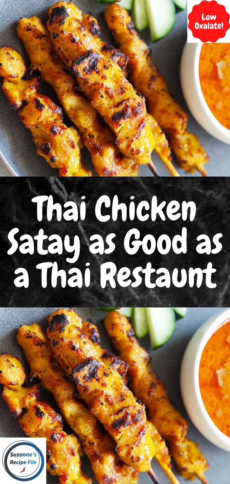 thai chicken satay as good as a thai restaurant