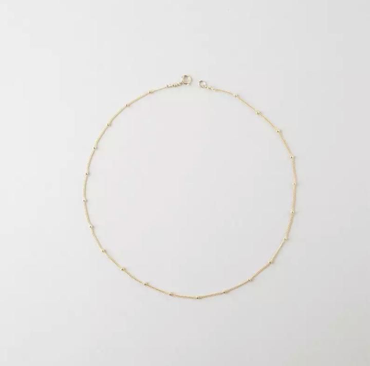 (1) Women's Necklace. 14k Gold Dainty Ball Chain Choker Jewelry | 1 ØAK – 1 Øak Mother's Ring, Simple Choker, Layering Jewelry, Dainty Choker, Choker Jewelry, Mother Rings, Dainty Chain, Gold Jewelry Necklace, Ball Necklace