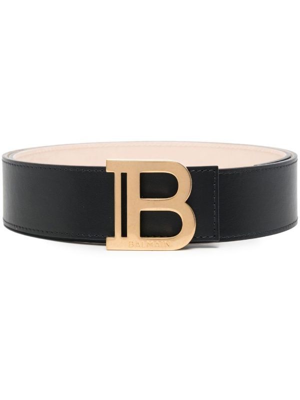 Balmain logo-plaque Leather Belt - Farfetch B Logo, Belt Black, Jet Black, Black Belt, Belt Buckles, Leather Belt, Calf Leather, Fashion Branding, Autumn Fashion