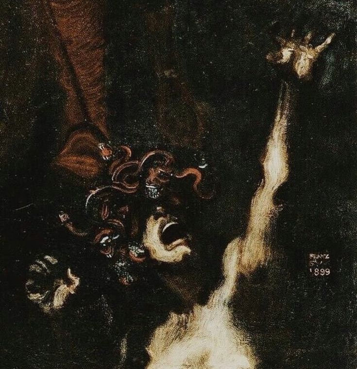 an image of a painting that is in the dark