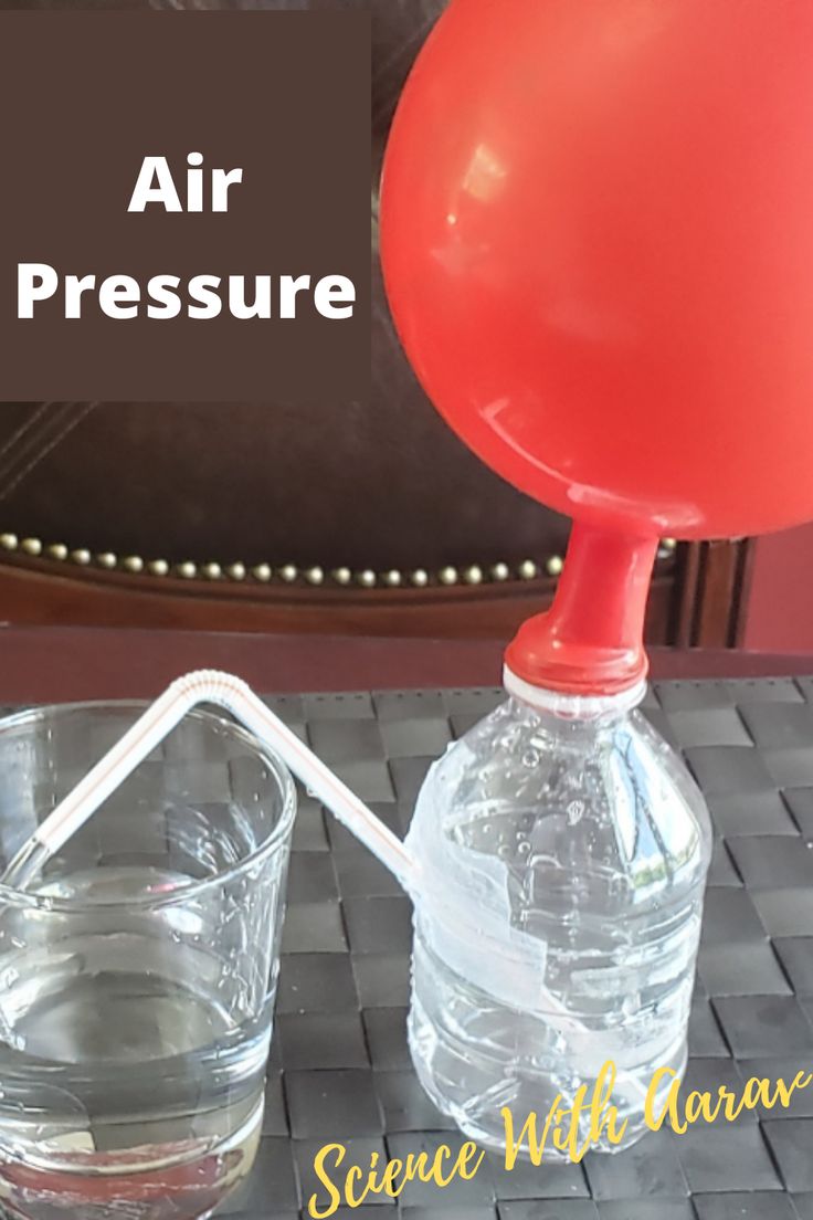 an air pressure balloon sitting on top of a table