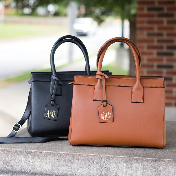 This beautiful monogrammed handbag is foil stamped with your monogram on a cute hang tag. Double Handle Bags With Engraved Logo, Everyday Use Crossbody Shoulder Bag With Engraved Logo, Everyday Crossbody Shoulder Bag With Engraved Logo, Brown Bags With Engraved Logo For Daily Use, Monogram Leather Bag In Rectangular Shape, Rectangular Leather Monogram Bag, Rectangular Leather Bag With Monogram, Leather Monogram Shoulder Bag For Everyday Use, Formal Rectangular Monogram Bag