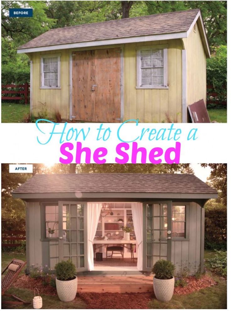 how to create a she shed