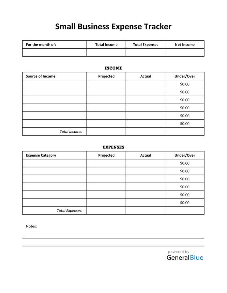 the small business expense tracker is shown in this document, it shows that there are several items