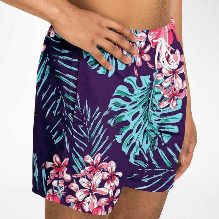 Keep your summer style on point with our Maris Equi Men's Floral Swim Shorts. Engineered for comfort and durability, this swimsuit is ideal for days spent by the water. Pair them with our matching shirts, flip flops, and swim briefs for a cohesive and fashionable ensemble. These swim trunks are handmade after you order them. Please allow 2 weeks for delivery. This suit has a lot of stretch and is very size friendly. If you want a tighter look, size down. This swimsuit has a shorter inseam for a Tropical Swim Trunks With Built-in Shorts, Tropical Swim Trunks With Built-in Shorts For Beach Season, Tropical Swimwear With Built-in Shorts For Beach Season, Tropical Swimwear With Built-in Shorts For Vacation, Hawaiian Swimwear With Built-in Shorts For Vacation, Tropical Swim Trunks With Built-in Shorts For Summer, Tropical Swim Trunks With Built-in Shorts For Poolside, Hawaiian Bottoms With Built-in Shorts For Beach Season, Hawaiian Summer Shorts For Pool