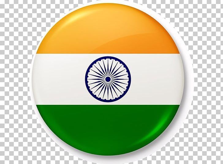 the flag of india in a circle, with transparent background png clipartion