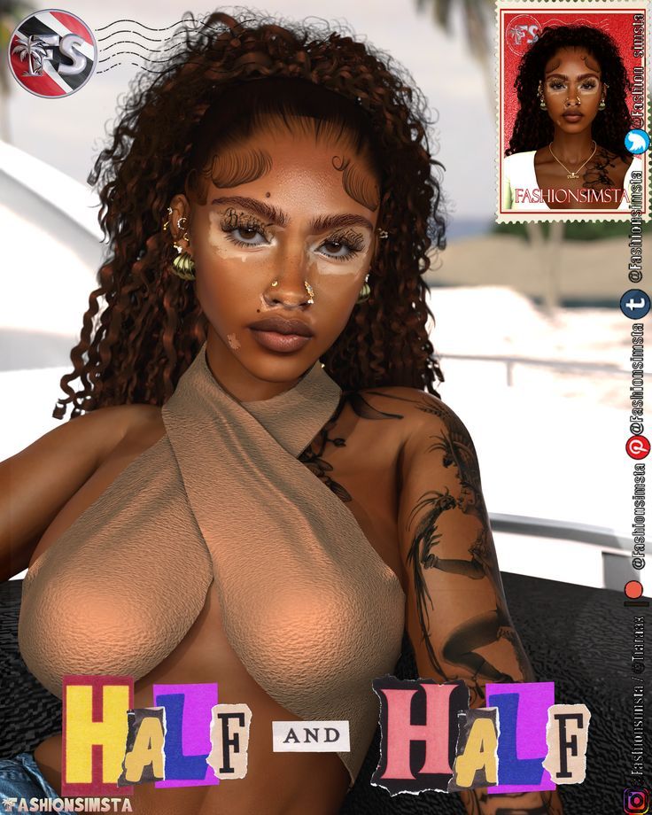 T.O.U -Please DO NOT reupload as your own -EARLY ACCESS will release to public in 2 weeks -DO NOT put behind a paywall!! -credit or tag me on any social media platform when using my cc :)! S4cc Hair, Sims 4 Jobs, Sims Aesthetic, Half And Half Hair, Sims 4 Challenges, Cc Sims4, Sims 4 Cas Mods, The Sims 4 Skin, Cc Folder