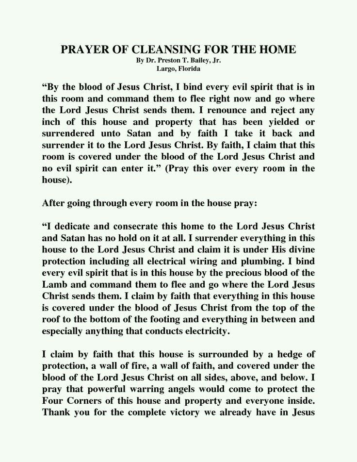 a page from the book prayer cleaning for the home