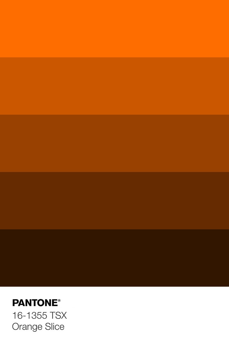 an orange and brown color scheme with the words pantone