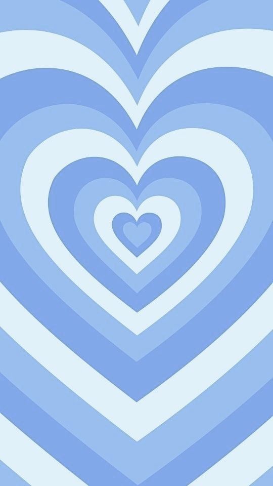 a blue and white heart shaped background