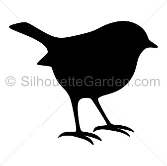 a black and white silhouette of a bird