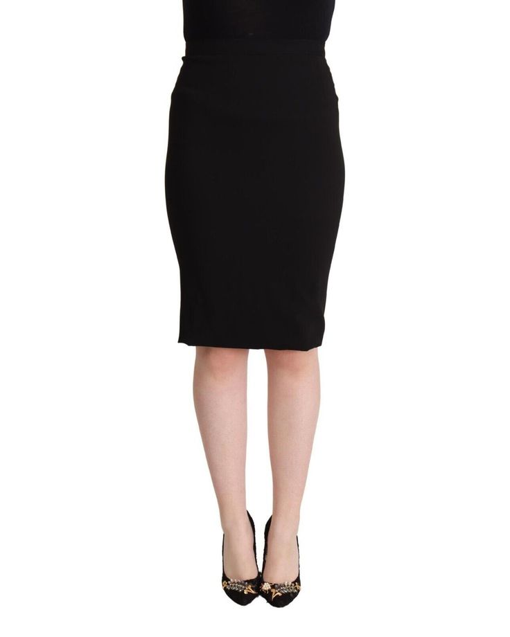 Dolce & Gabbana  Black Pencil Skirt1 Pencil Cut Skirt, Skirt Knee Length, Wardrobe With Dressing Table, High Waist Skirt, Black Pencil Skirt, Black Pencil, Fashion Today, Trending Now, Swimwear Tops