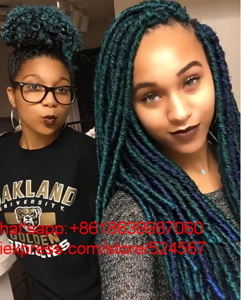 http://www.aliexpress.com/store/product/20inch-Havana-Mambo-Faux-Locs-Crochet-Hair-Extensions-20-Roots-Synthetic-Crochet-Braid-hair-Soft-Janet/524567_32701004052.html Teal Faux Locs, Temporary Hair Color Spray, Crochet Faux Locs, Hair Color Spray, Find Hairstyles, Temporary Hair Color, Wearing Color, Protective Style, Flat Twist