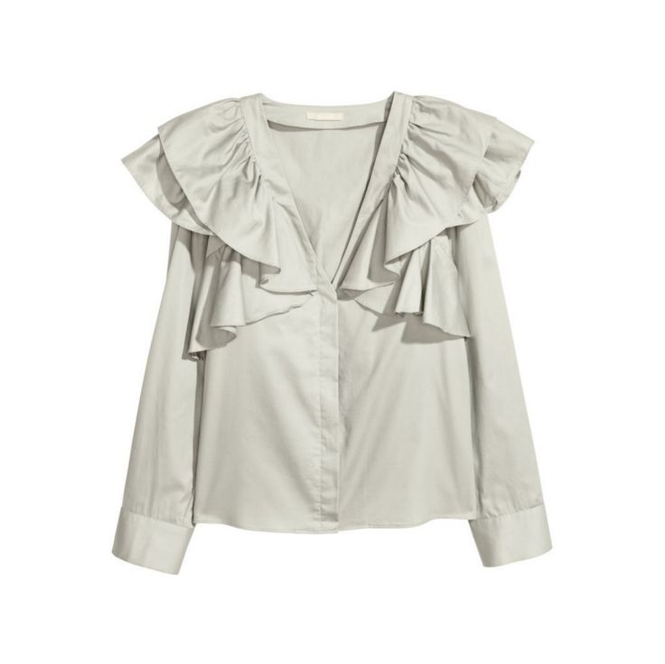 Brand New With Tags Feminine Ruffled Tops For Work, Spring Office Blouse With Ruffles, H&m Summer Office Tops, H&m Blouse For Summer Workwear, H&m Spring Office Tops, H&m Office Tops For Spring, Summer Ruffle Blouse For Workwear, H&m Trendy Spring Blouse, Spring Office Tops With Ruffle Sleeves