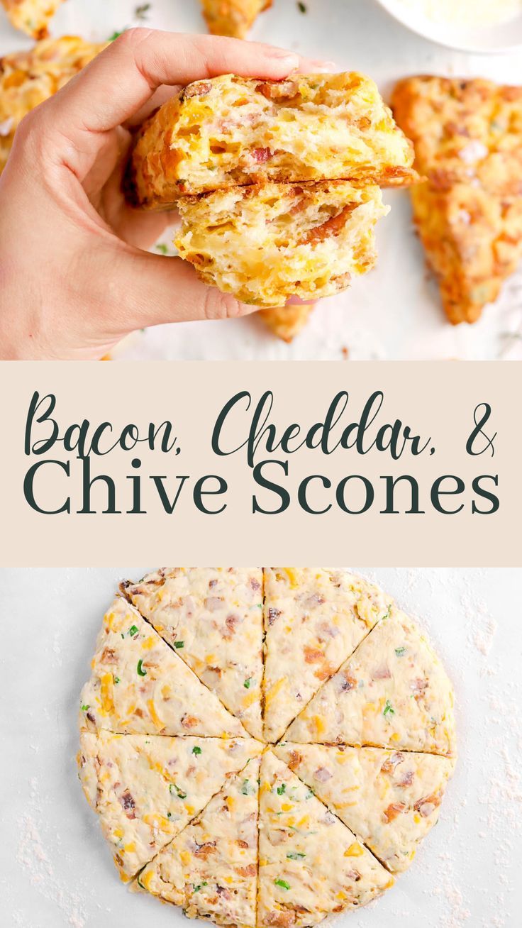 bacon, cheddar and chive scones are the perfect appetizer for any occasion