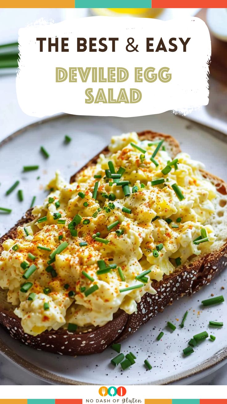 Deviled Egg Salad Devilled Egg Salad, Egg Salad Salad, Egg Salad No Mustard, Deviled Eggs With Dijon Mustard, Easy Egg Salad Recipe, Deviled Eggs Salad, Deviled Egg Salad Recipe, Egg Salad Toast, November Meals