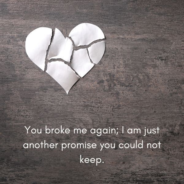 Powerful Breakup Quotes Breakup Attitude Quotes, You Broke Me Quotes, Promise Quotes, Feeling Low, You Broke Me, Broken Promises, Aesthetic Videos For Edits Love, You Promised, Breakup Quotes