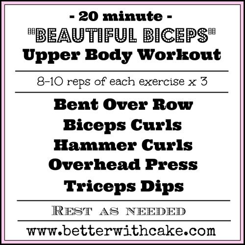 the upper body workout poster with instructions for beginners to learn how to do it