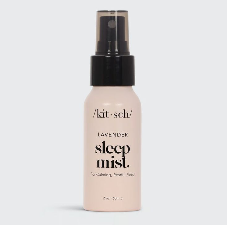 Lull yourself into a peaceful slumber with KITSCH's Calming Sleep Mist. The soothing scents of lavender, balsam, and vanilla will relax your mind and body. Made in the USA and certified as vegan and cruelty-free. Comes in an eco-friendly aluminum bottle. Details Calm your body and mind while promoting sleep and relaxation with a few sprays of our Calming Sleep Mist. Soothing scents of lavender, balsam, and vanilla will set the mood for restful slumber and invite a sense of tranquility into your Slip Sleep Mist, Fitted Lavender Sleeveless Sleepwear, Sleep Mist, Lavender Scented Products, Lavender Body Spray, Lavender Pillow Spray, Lavender Sleep Spray, Lavender Room Spray, Lavender For Sleep