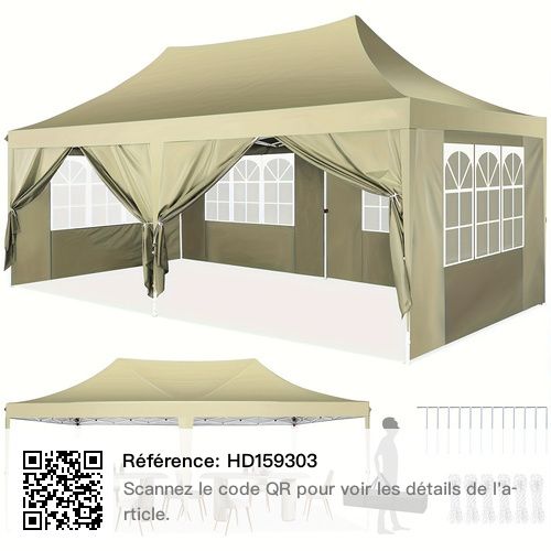 an image of a large tent with windows on the top and side walls for privacy