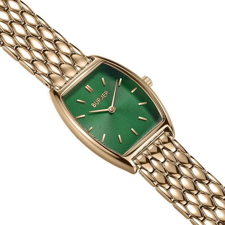 Go for an elegant look with Grace, a classic watch for the real Parisian French look. This 'old money watch' gives you the perfect look to complete your outfit. Classic Rectangular Dial Quartz Watch, Classic Quartz Watches With Rectangular Dial, Elegant Green Rectangular Watch, Elegant Green Rectangular Watches, Elegant Rose Gold Watch Accessories With Analog Display, Elegant Stainless Steel Watch With Analog Display, Timeless Green Watch Accessories With Metal Dial, Formal Green Watch Accessories With Rectangular Dial, Elegant Green Watches With Rectangular Dial