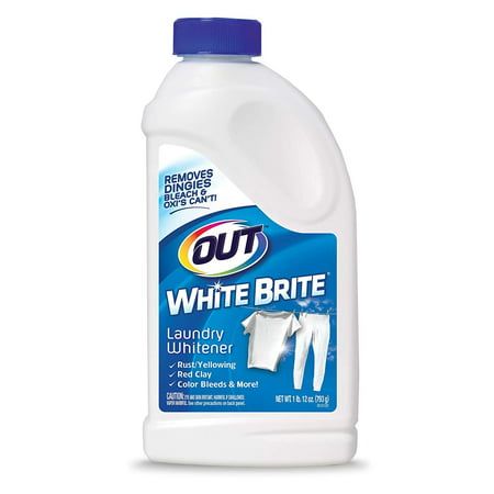 a bottle of white brite on a white background