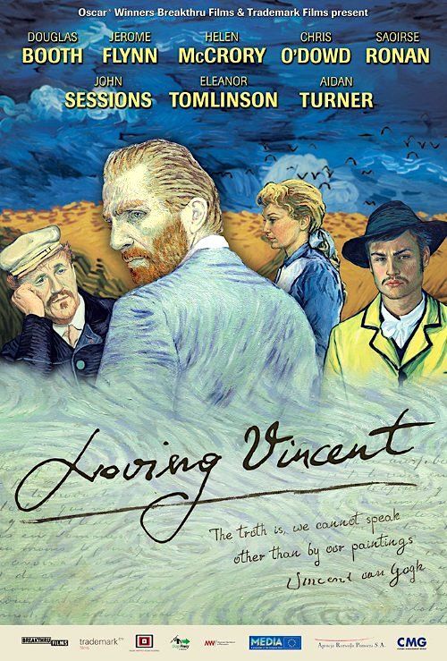 a movie poster for loving vincent