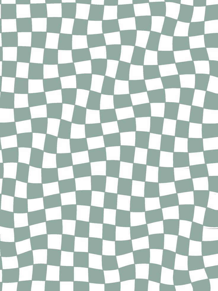 an abstract checkerboard pattern in green and white