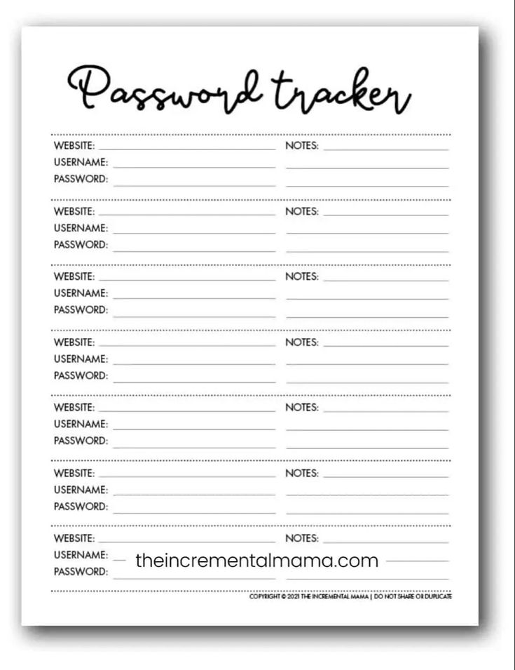 the printable passport tracker is shown in black and white, with words on it