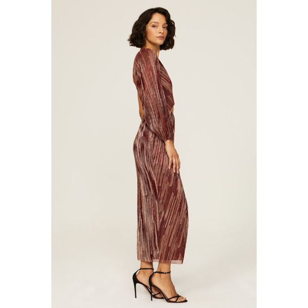 Purple crepe (55% Polyester, 45% Metallic). Hourglass. Long sleeve. One-shoulder. Side zipper closure. 52" from shoulder to hemline. Imported. Rent The Runway, Closet Designs, Side Zipper, One Shoulder Dress, Print Dress, One Shoulder, Maxi Dress, Zipper, Purple