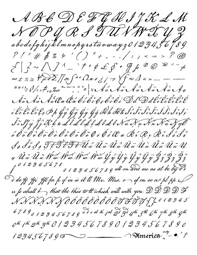 an old manuscript with cursive writing and numbers on the front page, in black ink