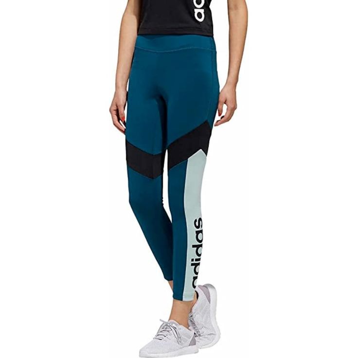 Adidas Climalite Design 2 Move 7/8 Leggings New With Tag's Adidas Id: Fl9200 Msrp $55 If You Have Any Questions Please Ask Before Purchasing. Check Out All Of Our Other Great Items B102 Details: Drive Up The Intensity. These Women's Adidas Training Tights Let You Give It Your All Without Sacrificing An Ounce Of Comfort. They're Made With Super-Soft Stretchy Material That Hugs The Body, So You Can Move Freely. When The Heat Builds, Aeroready Absorbs Moisture. No Distractions. Just Your Determinat Adidas Tights, Blue Tights, Adidas Design, Adidas Leggings, Adidas Crop, Performance Leggings, Best Leggings, Striped Leggings, Athletic Leggings