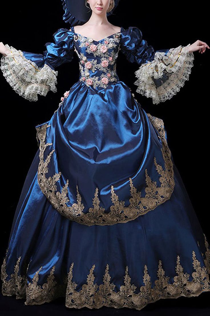 This is a customized item, could be shipped out in 3-4 working days SKU: LIN00109 Fabric: Polyester Style types: Victorian Lolita Prom Season: Spring, Summer, Autumn, Winter Notice: Any of the accessory is not included. Size(IN) Bust Waist Height S 33.07 25.98 63.39-64.96 M 34.25 27.56 63.39-64.96 L 35.43 28.74 63.39-64.96 XL 36.61 29.92 63.39-64.96 Victorian Dress Blue, Victorian Age Dress, Blue Victorian Dress, Victoria Era, Era Dresses, Opera Dress, Gaun Abad Pertengahan, Victorian Dresses, Victorian Accessories