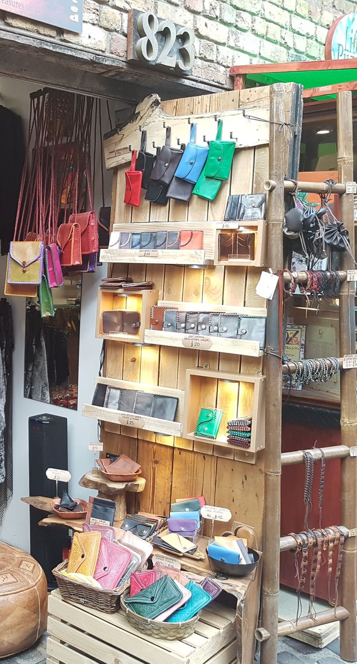 an outdoor shop with lots of items on display