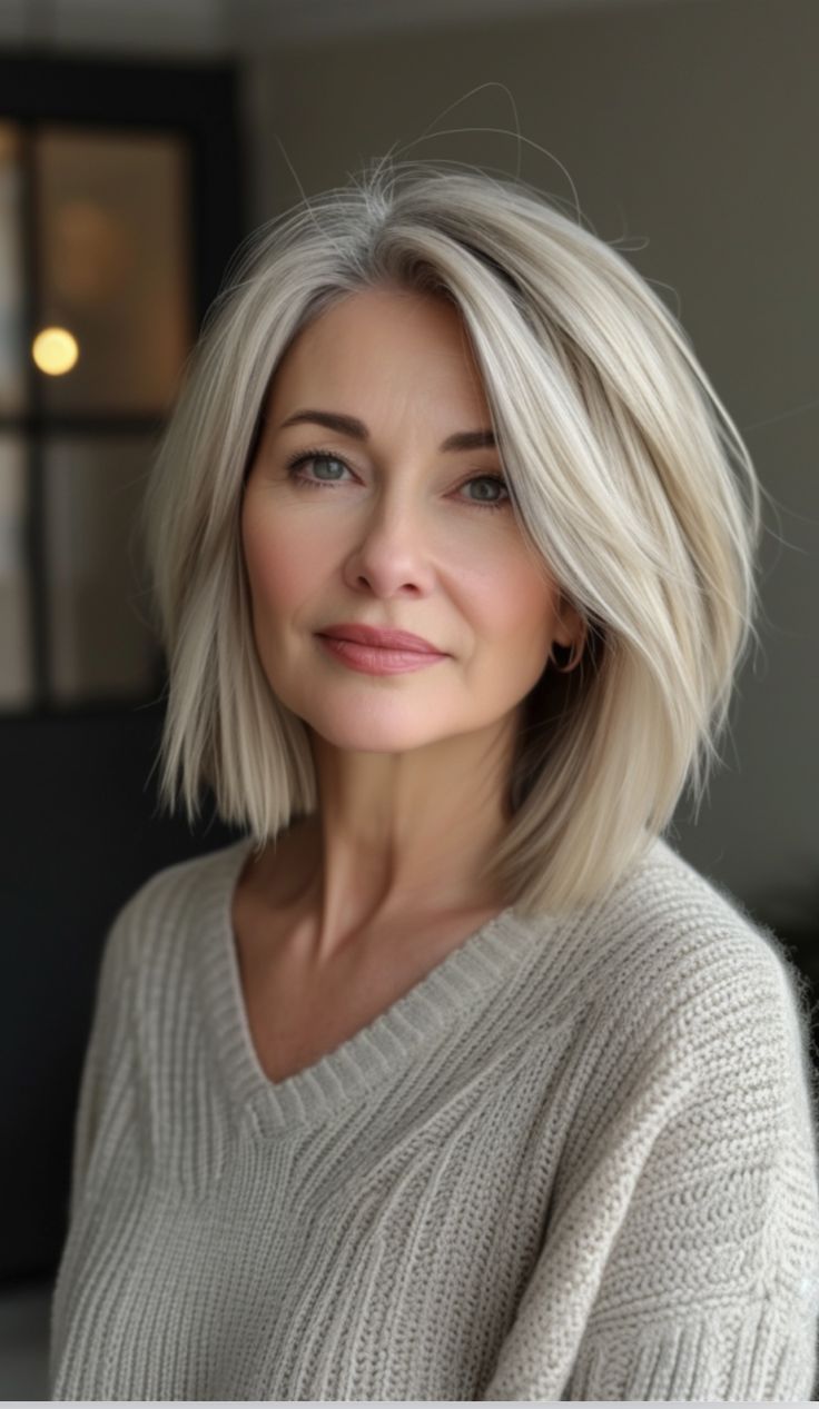 Haircuts For Medium Length Hair, Chin Length Hair, Bob Haircut For Fine Hair, Haircuts For Medium Hair, Haircuts For Fine Hair, Women Over 50, Medium Hair Cuts, Shoulder Length Hair, Medium Length Hair Cuts