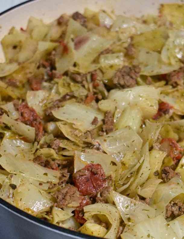 the food is prepared and ready to be cooked on the stove top in the oven