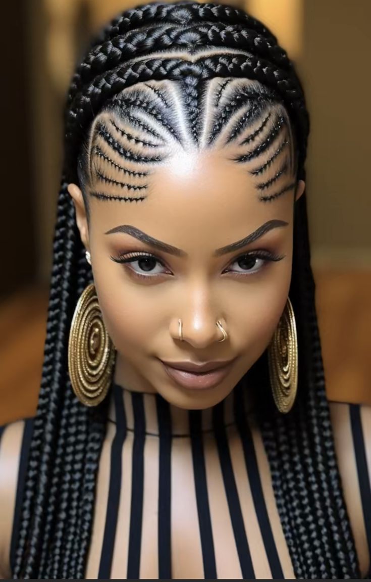 Woman With Braids, Latest Hair Braids, Hair Braid Patterns, Cornrows Braids For Black Women, Bob Braids Hairstyles, Twisted Hair, Braided Hairstyles For Black Women Cornrows, African Hair Braiding Styles, Braided Cornrow Hairstyles