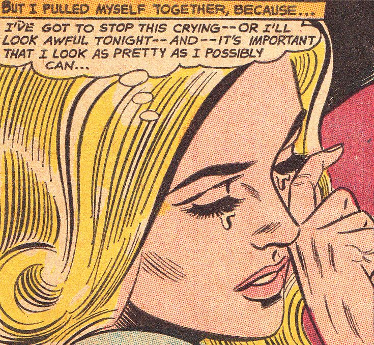 a comic book page with a woman talking on the phone and holding her hand up to her face