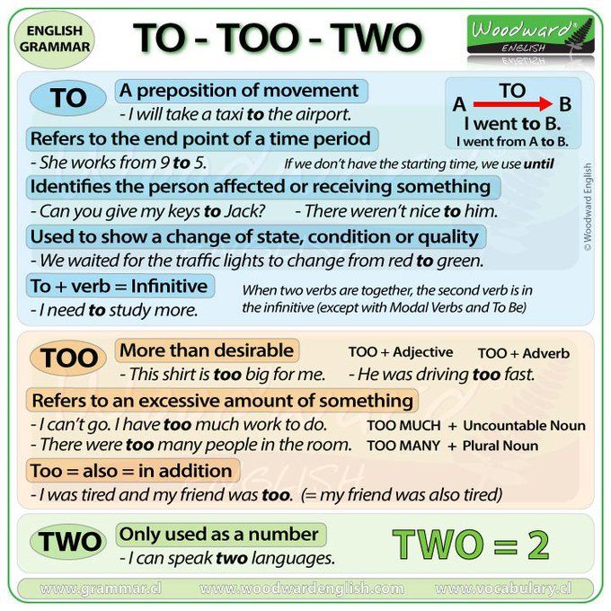 a poster with the words to too two on it