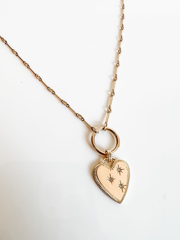 This is the cutest custom combo with the Barbie bar chain and the Mimi heart charm all components are solid 14k gold filled 14k Gold Filled Heart Shaped Rose Gold Jewelry, 14k Rose Gold-filled Heart Jewelry, Heart-shaped Rose Gold 14k Gold-filled Jewelry, Rose Gold Heart-shaped 14k Gold Filled Jewelry, Everyday 14k Gold-filled Charm Necklaces, Everyday 14k Gold Filled Charm Necklaces, Everyday 14k Gold-filled Necklace With Heart Charm, Everyday 14k Gold Filled Charm Necklace, Everyday 14k Gold Filled Heart Necklace With Delicate Chain