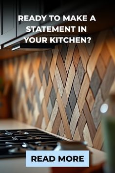 a stove top oven sitting in a kitchen next to a counter with a cup on it